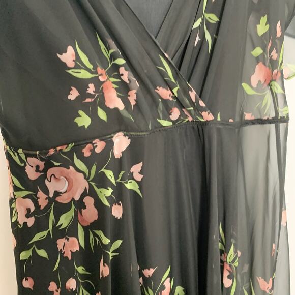 Jenny Yoo Cassie Flutter Sleeve Surplice Eden Gown Maxi Dress Womens Size 0 - Picture 8 of 16